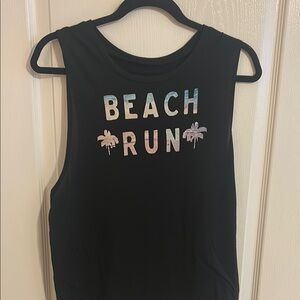 Black Sleeveless Tank Top